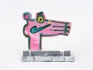 Katherine Bernhardt's hand-painted side of collaborative sculptural multiple.