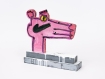 Katherine Bernhardt's hand-painted side of collaborative sculptural multiple.