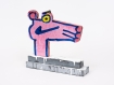 Katherine Bernhardt's hand-painted side of collaborative sculptural multiple.