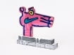 Katherine Bernhardt's hand-painted side of collaborative sculptural multiple.