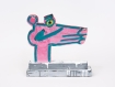 Katherine Bernhardt's hand-painted side of collaborative sculptural multiple.