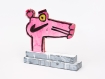 Katherine Bernhardt's hand-painted side of collaborative sculptural multiple.