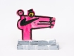 Katherine Bernhardt's hand-painted side of collaborative sculptural multiple.