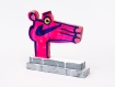 Katherine Bernhardt's hand-painted side of collaborative sculptural multiple.