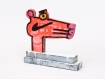 Katherine Bernhardt's hand-painted side of collaborative sculptural multiple.