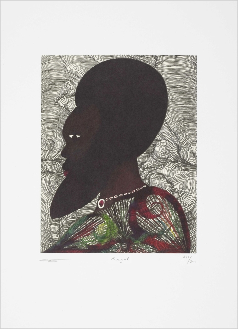 Chris Ofili limited edition print 1009U