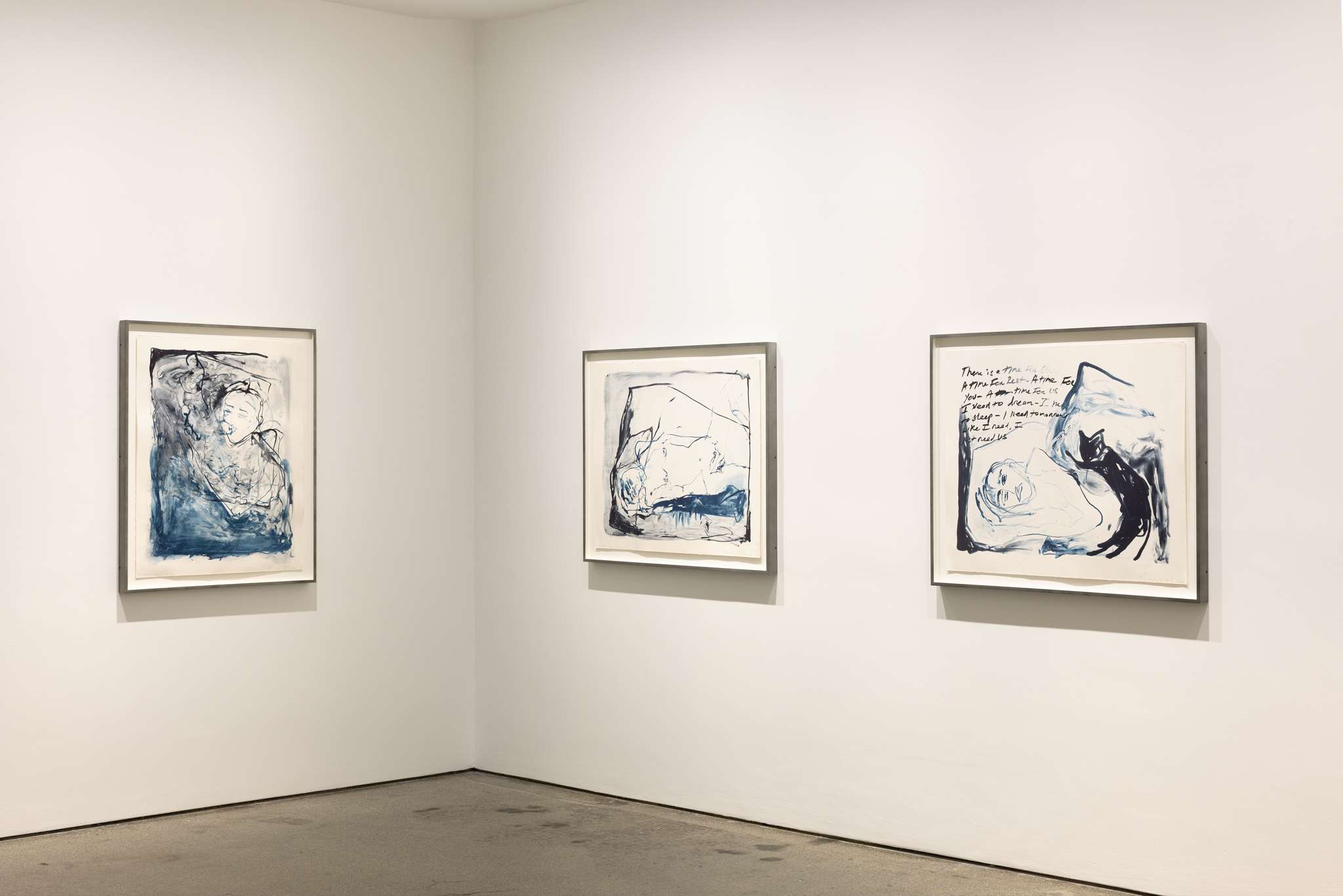 <i>I Need Tomorrow </i> (2026) new series of six prints, installation view.