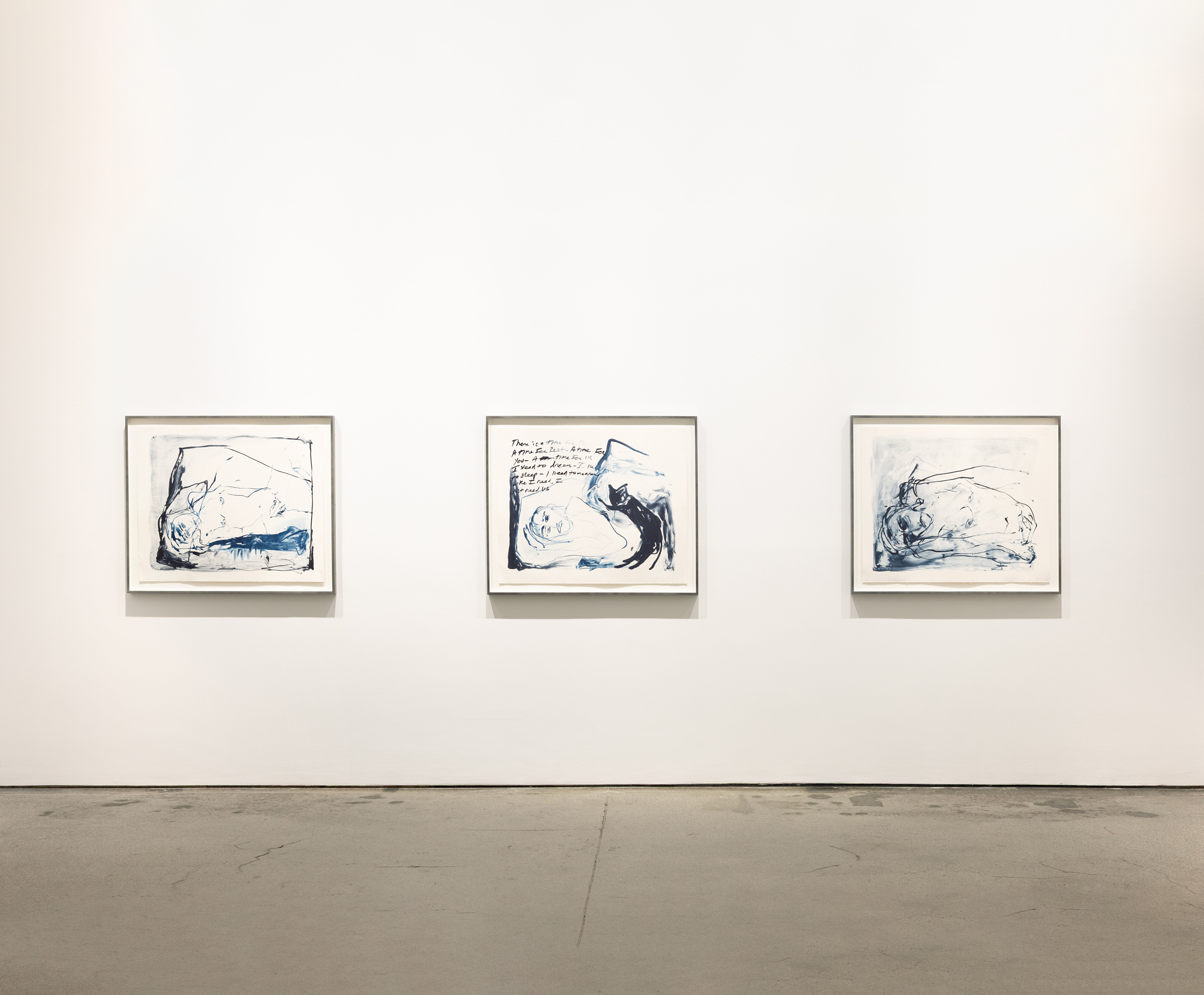 <i>I Need Tomorrow </i> (2026) new series of six prints, installation view.