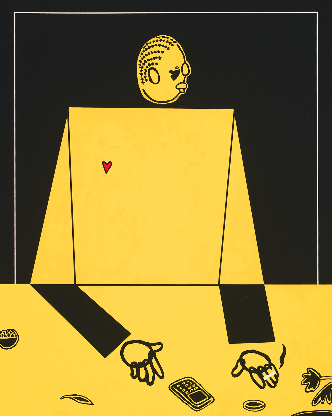 Joy Yamusangie, <i>Waiting and Taking My Time </i>(2025), Detail