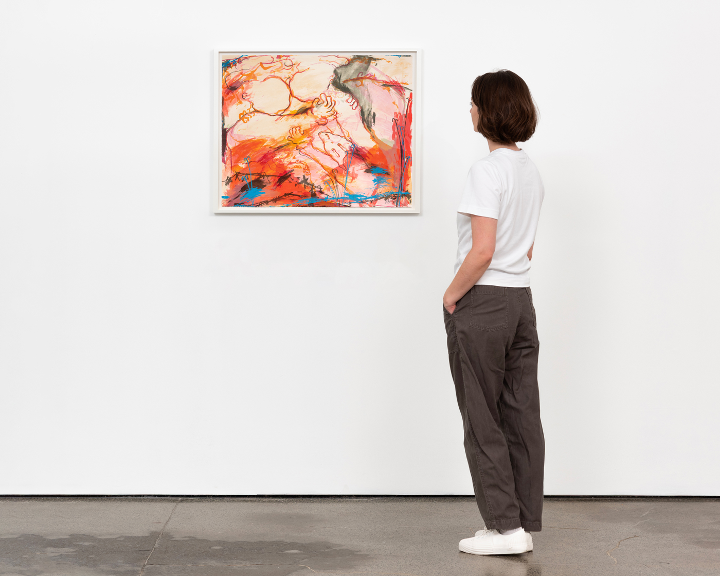 Lola Stong-Brett, <i>I'll Let That Stay Forever, That Feeling </i>(2025) framed by Darbyshire Framers