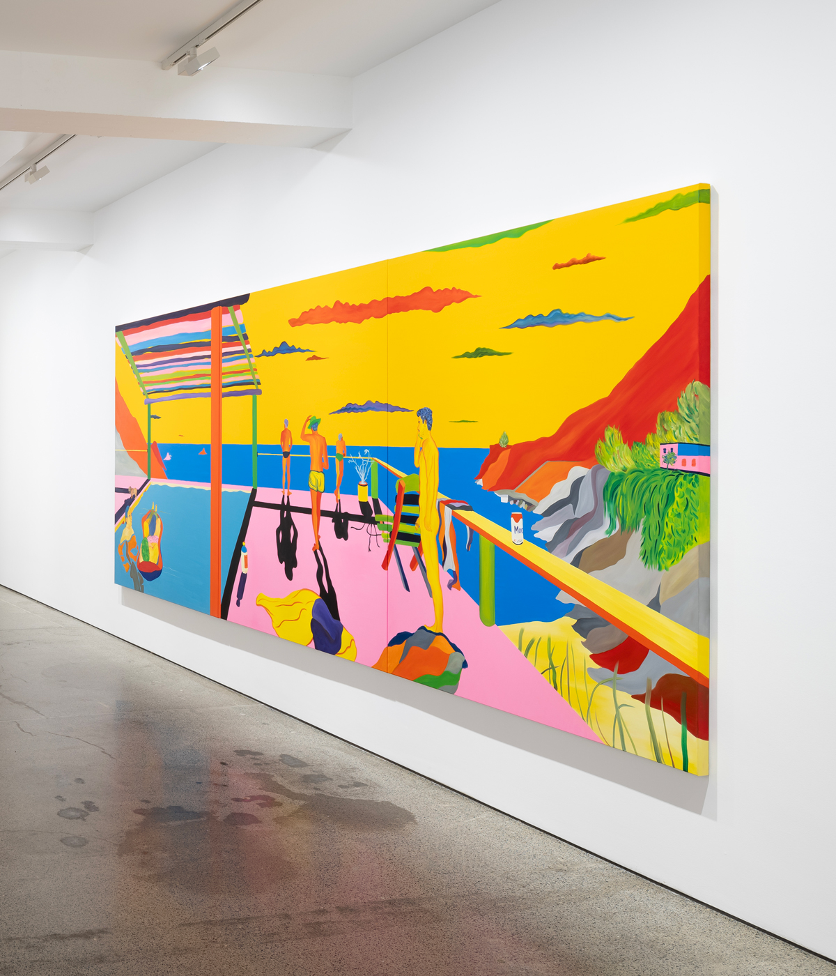 Installation View of Navot Miller, The Good Years (2023) Carl Freedman Gallery, Margate