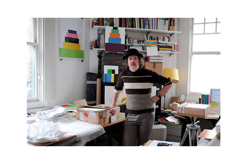 Portrait of the artist in his East London studio, 2012