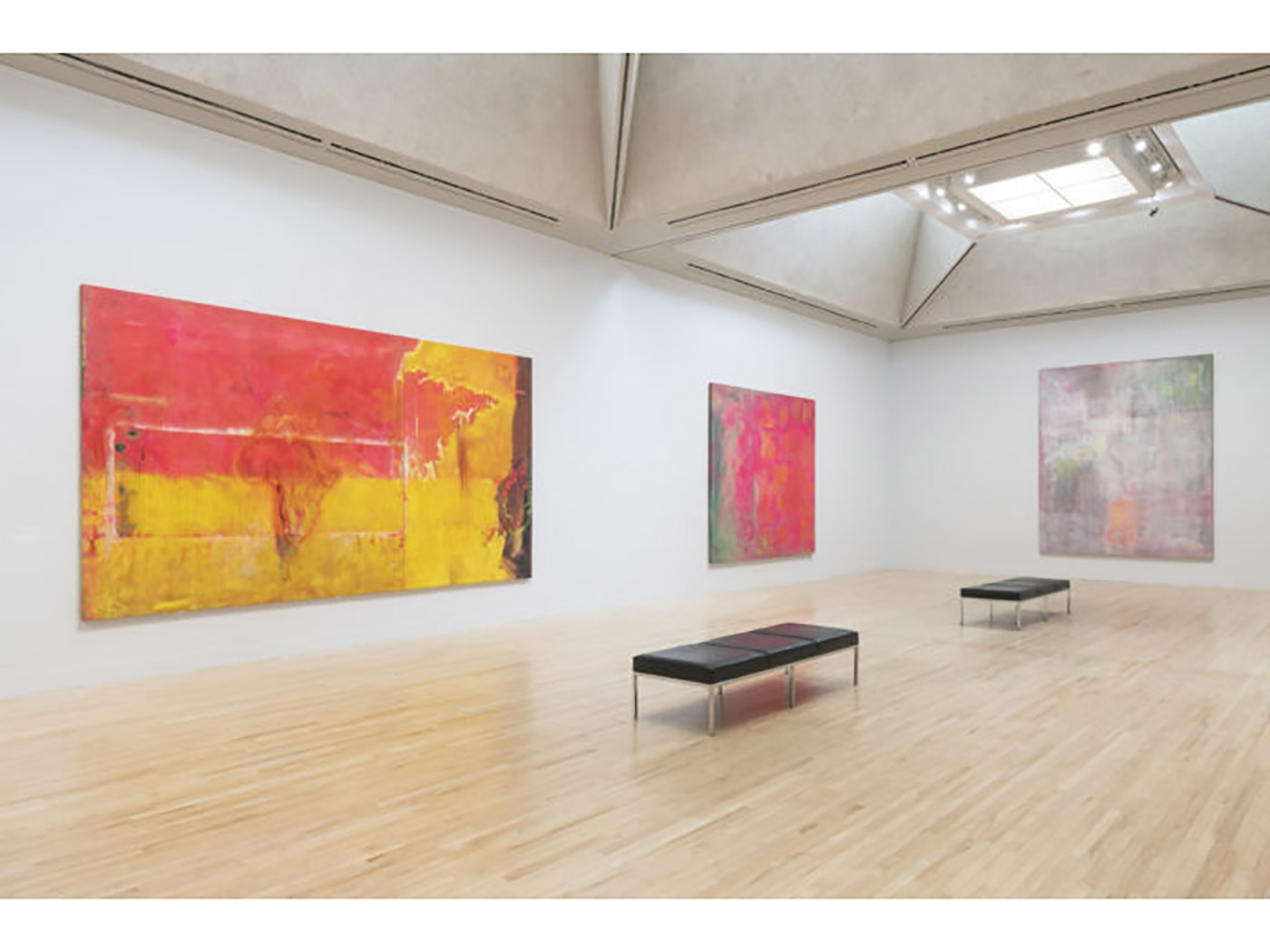 Installation View, Frank Bowling's major exhibition at Tate Britain, London (2019)