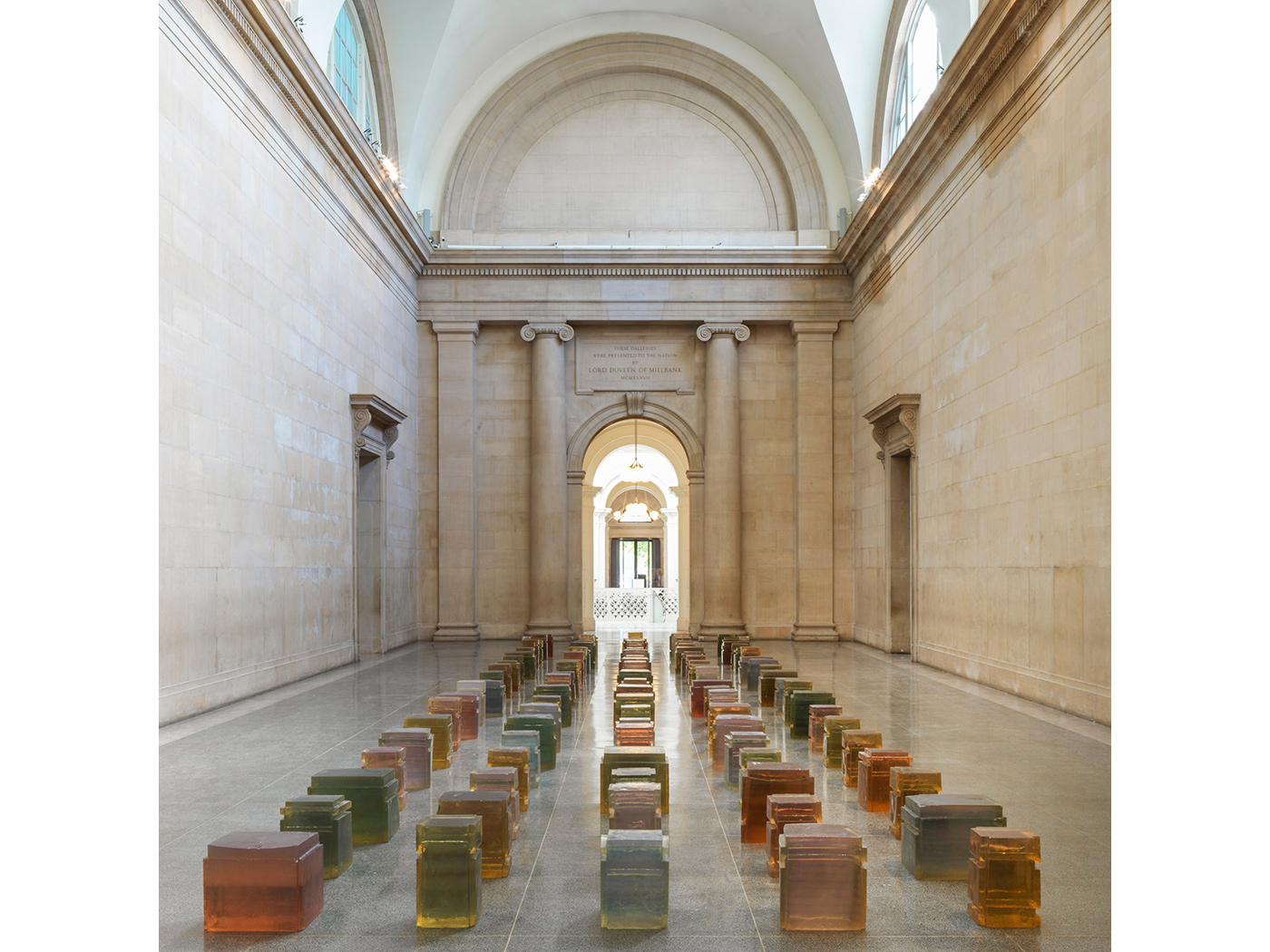 'Untitled (One Hundred Spaces)' (1995) installed in Tate Britain, 2017.