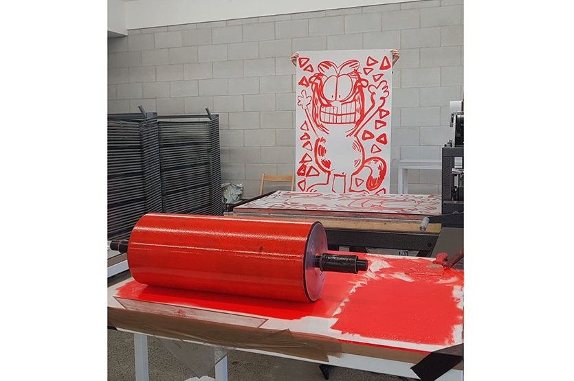 The first colour printed in our Margate studio, 2019
