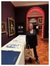 Tracey Emin with her set of prints at the National Portrait Gallery's annual Gala
