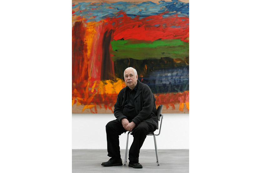 Howard Hodgkin at his 2008 exhibition 'Home, Home on the Range' at Gagosian Gallery, London
<br>
<br>
Photo: Courtesy Cate Gillon/Getty Images Europe
<br>
<br>