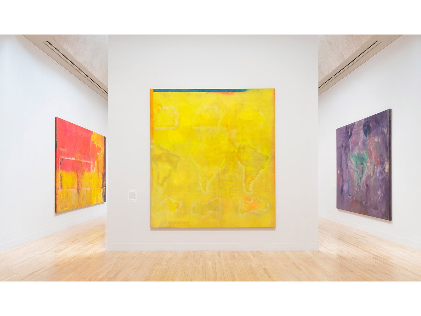 Installation View, Frank Bowling's major exhibition at Tate Britain, London (2019)