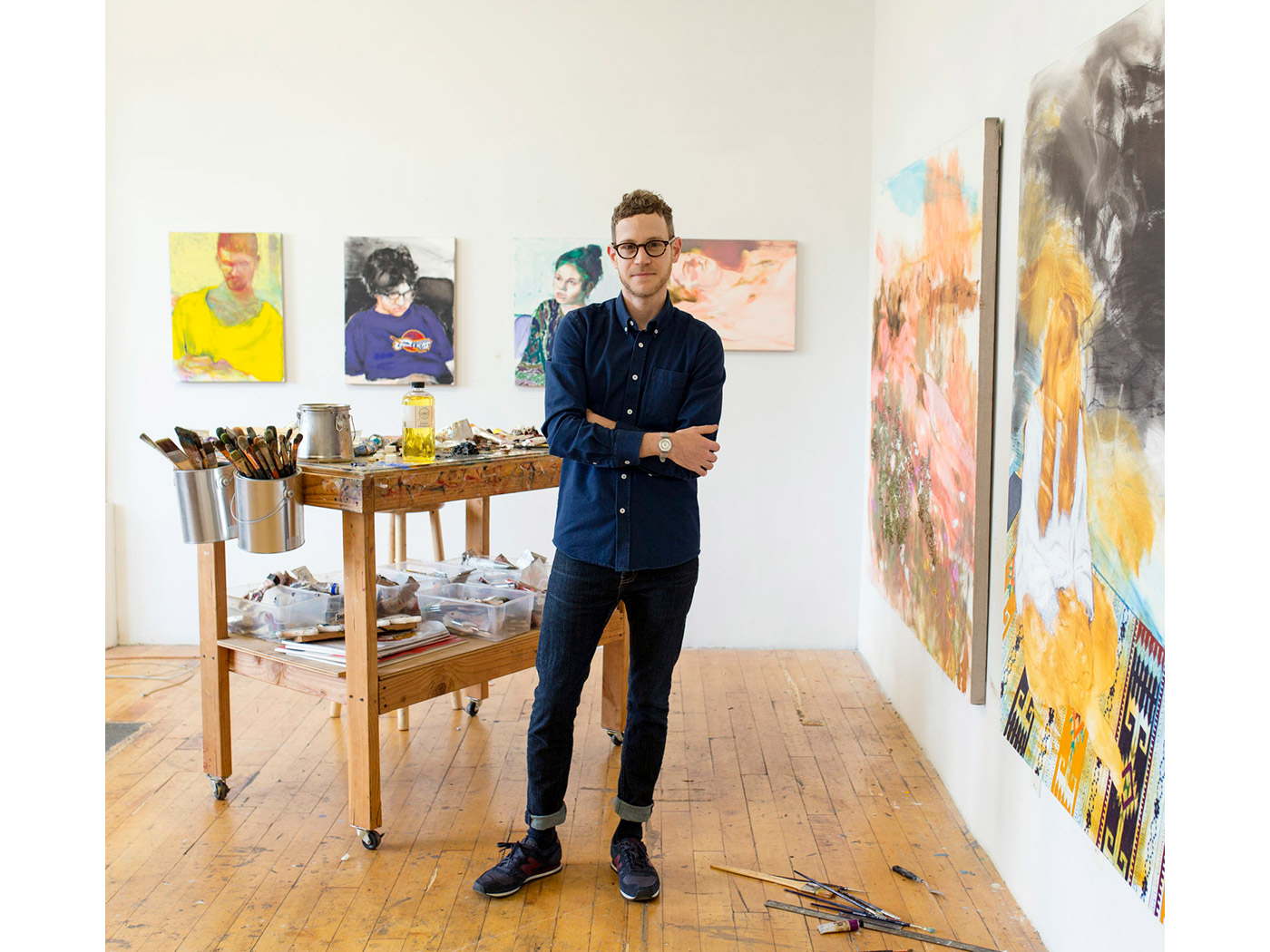 Doron in his studio, New York