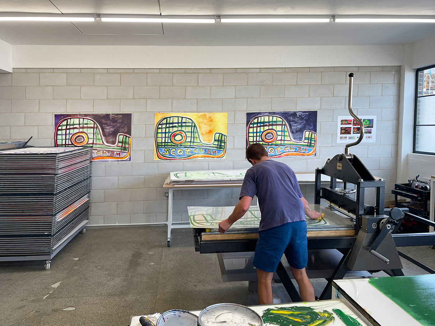 Lithographs are hand-pulled by Andrew Curtis, Master Printer at Counter Studio, Margate, 2021. 